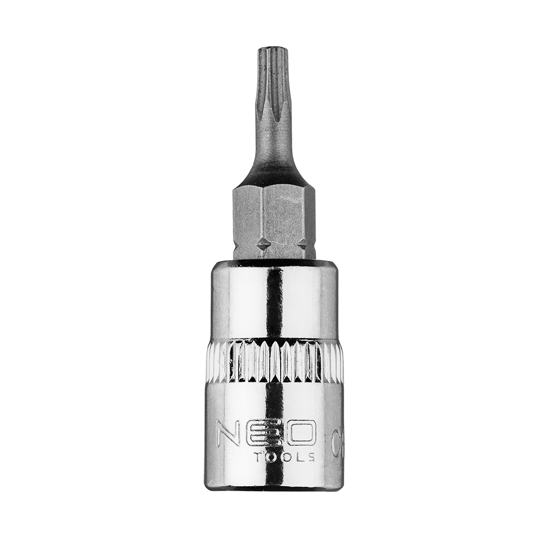 TOP-10-322--Końcówka TORX TX10 na nasadce 1/4", krótka, 37 mm, stal CrV