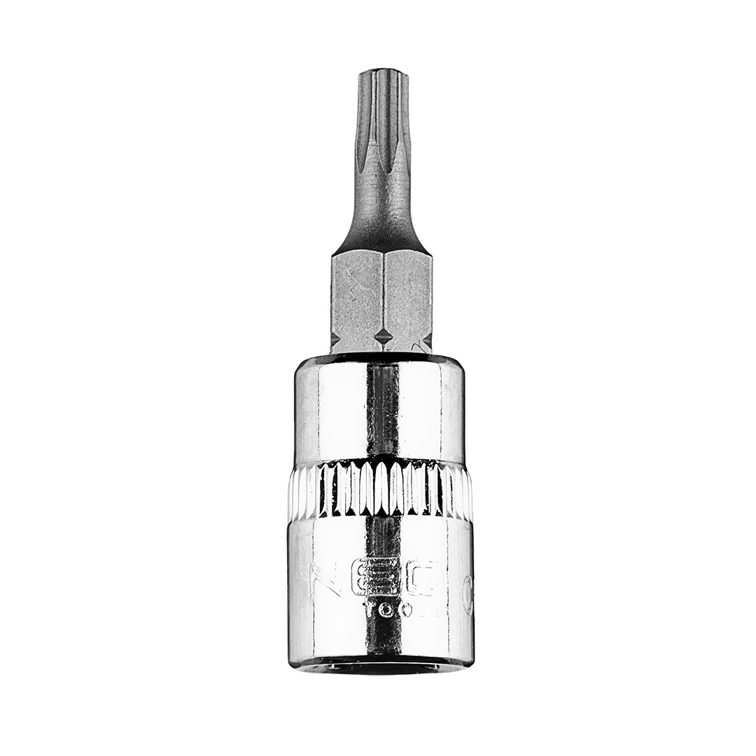 TOP-10-323--Końcówka TORX TX15 na nasadce 1/4", krótka, 37 mm, stal CrV