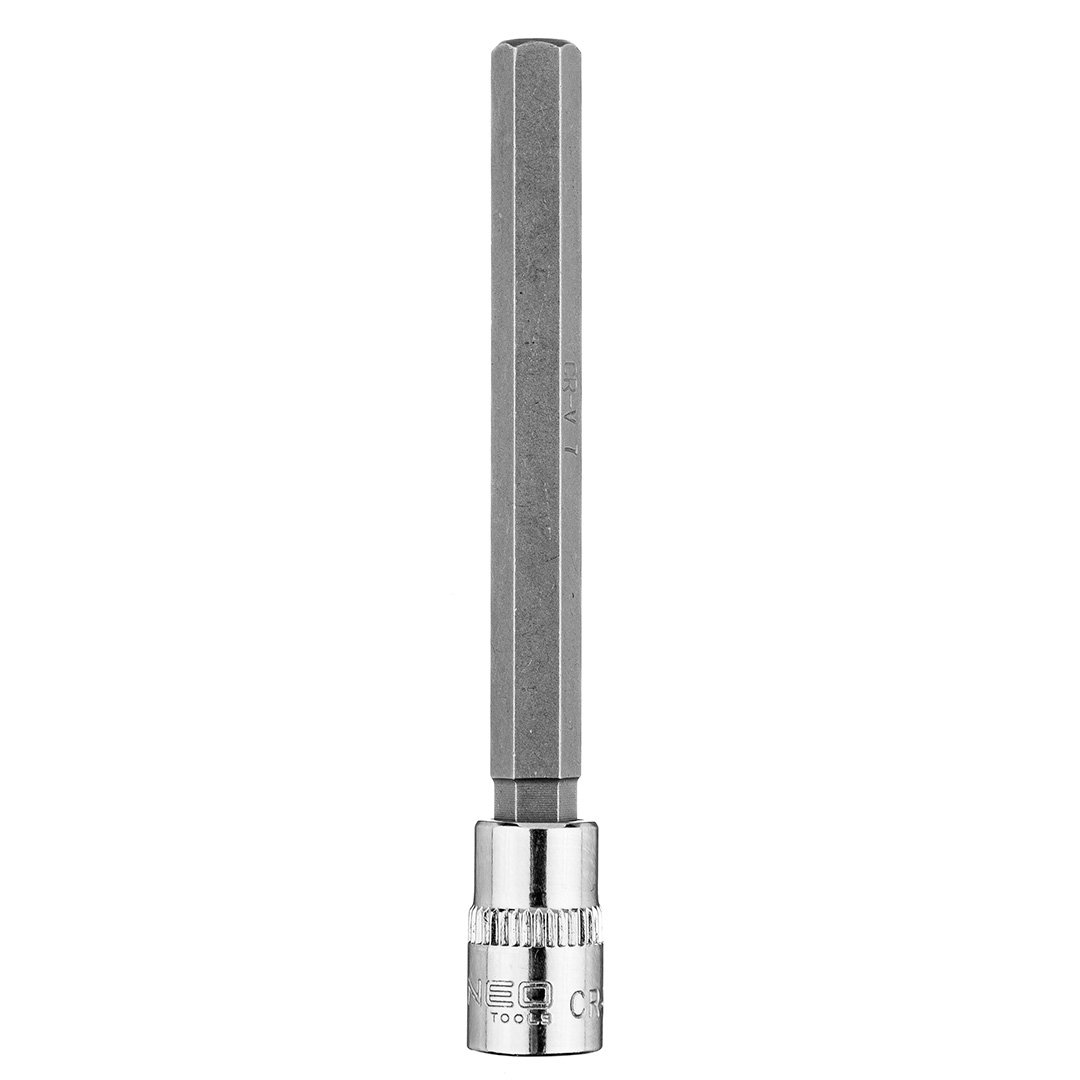 TOP-10-332--Końcówka sześciokątna H7 na nasadce 1/4", długa, 87 mm, stal CrV