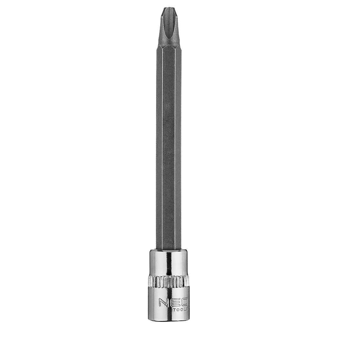 TOP-10-336--Końcówka wkrętakowa PH3 na nasadce 1/4", długa, 87 mm, stal CrV