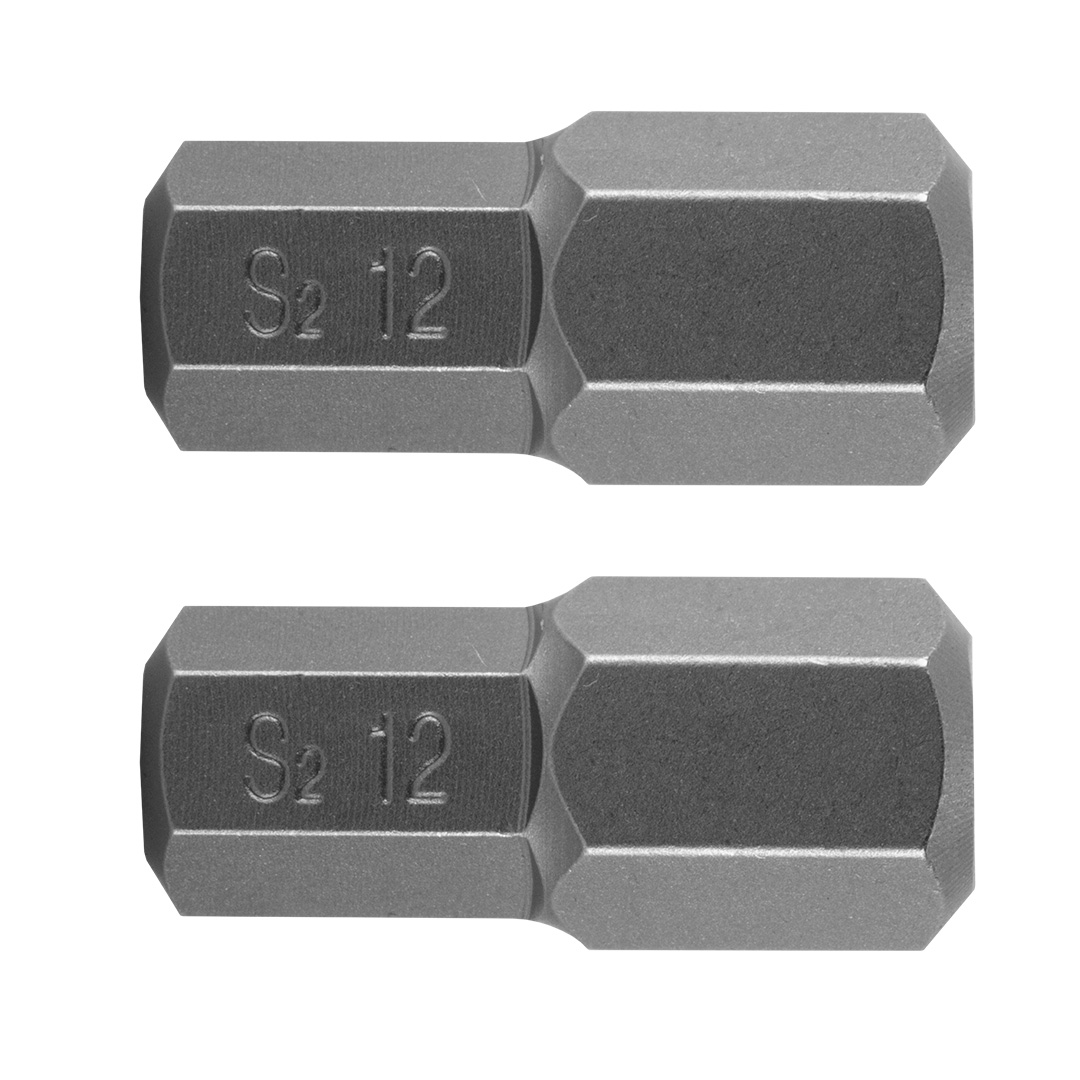 TOP-10-978--Końcówka HEX 12 x 30 mm, S2 x 2 szt.