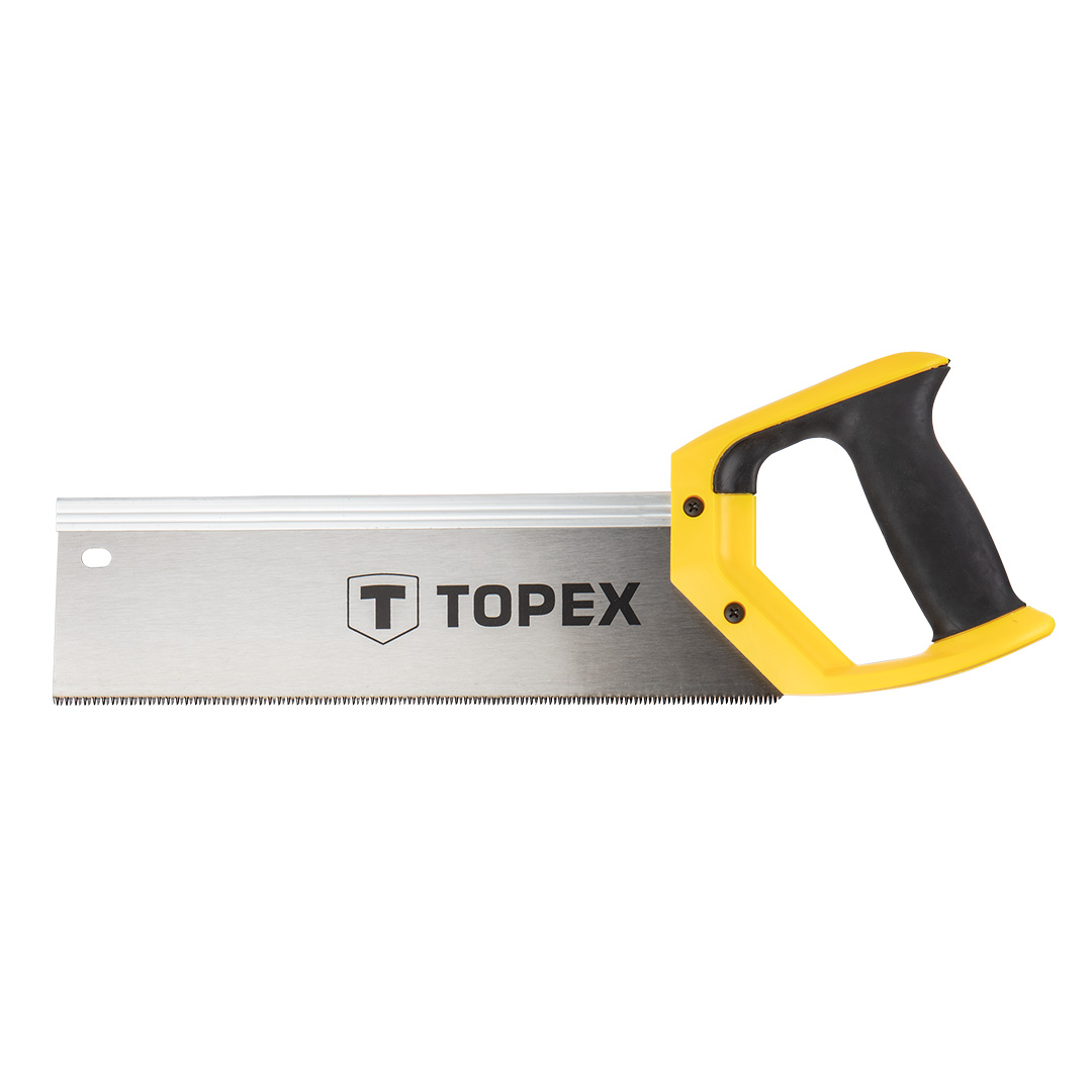 TOP-10A703--Piła grzbietnica 300 mm, 9 TPI, hartowane zęby, dwumateriałowy uchwyt