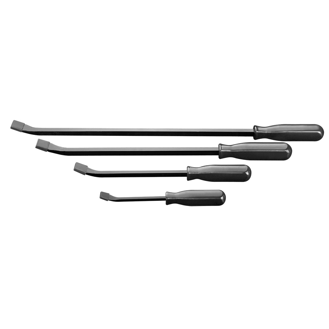 TOP-11-113--Łomy, zestaw 4 szt., 6 x 200 mm, 9 x 300 mm, 11 x 450 mm, 11 x 600 mm, stal CrV, certyfikat TÜV M+T