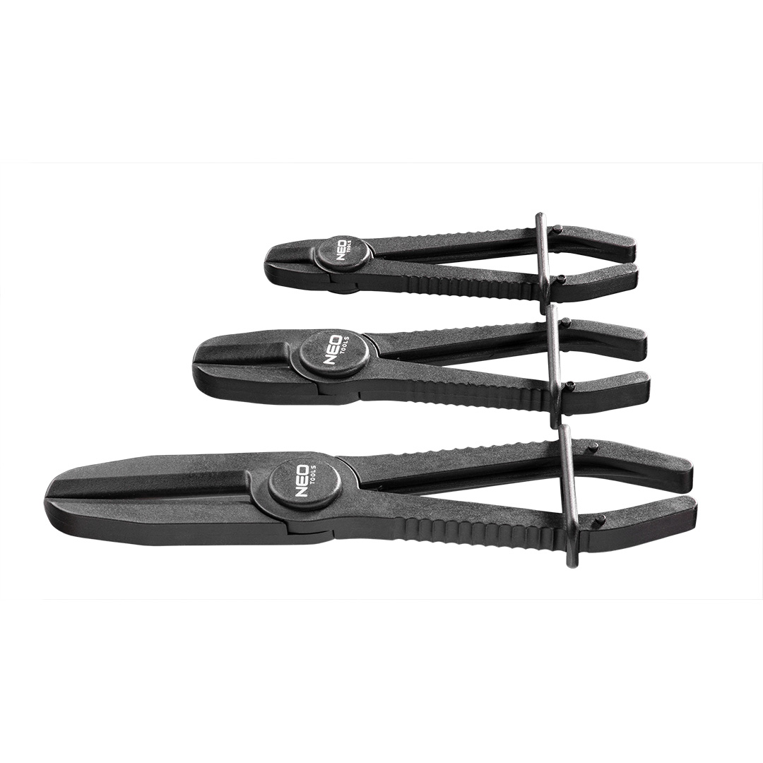 TOP-11-224--Szczypce zaciskowe z tworzywa 3 szt. zakres 1: 1/4" - 3/4", zakres 2: 1/2" - 5/4", zakres 3: 3/4" - 9/4"
