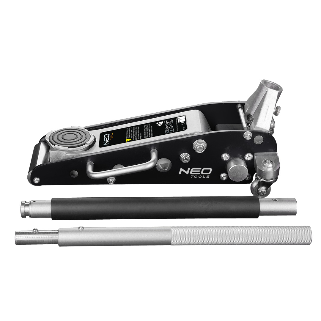 TOP-11-730--Podnośnik hydrauliczny, aluminiowy, 1.5 t, zakres podnoszenia 355 mm, waga 15,3 kg, CE