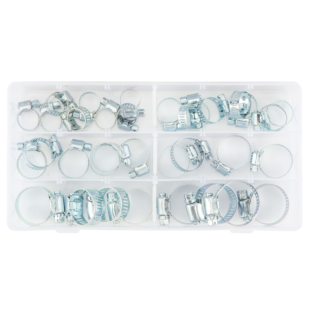 TOP-11-981--Opaski ślimakowe: 8 x 16 mm, 8 x 19 mm, 6 x 22 mm, 4 x 25 mm, 4 x 28 mm, 4 x 32 mm