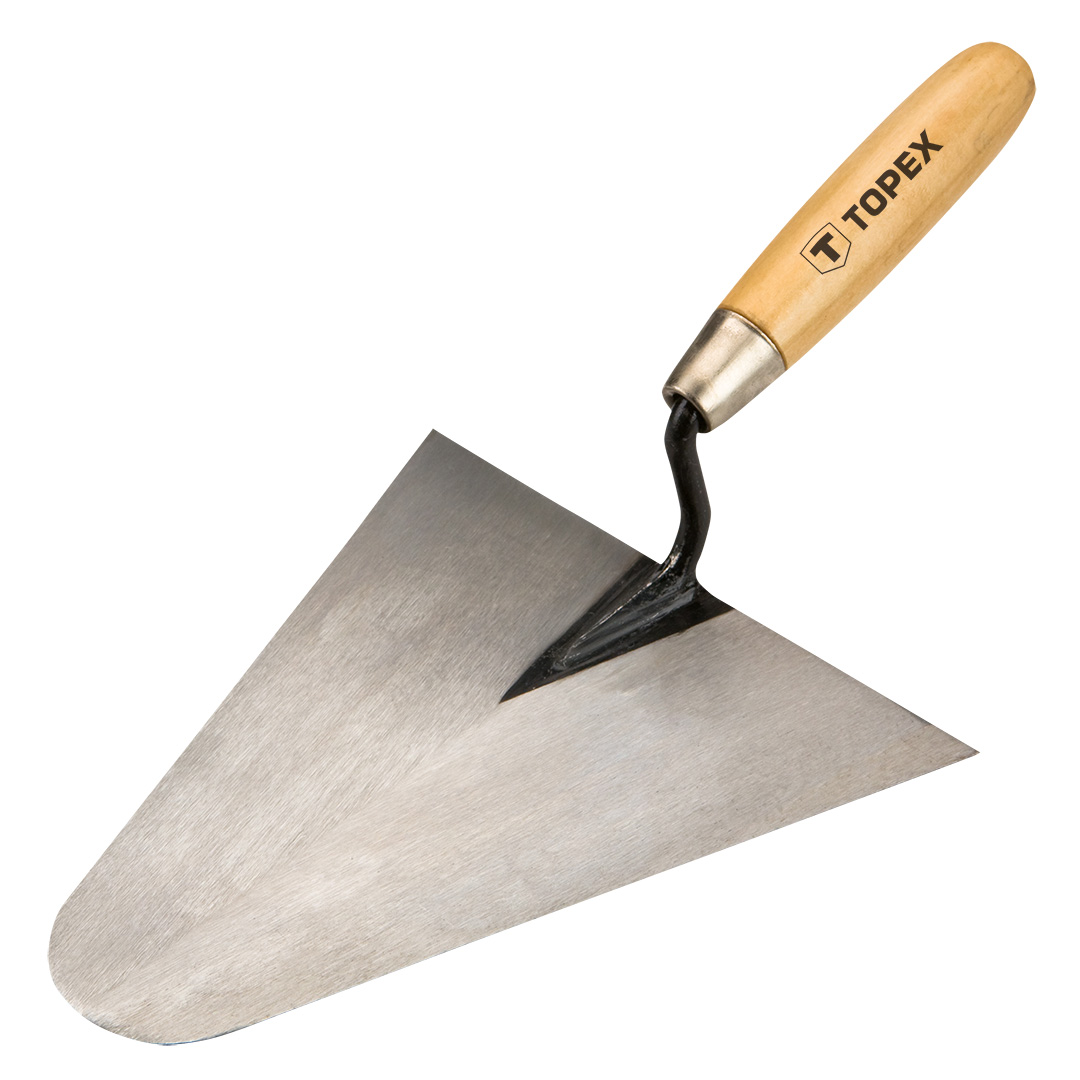 TOP-13A103--Kielnia murarska 200 x 185 mm, drewniany uchwyt