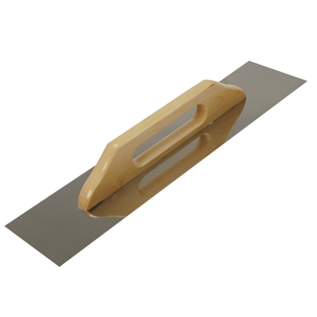 TOP-13A249--Paca do zacierania prosta 580 x 130 mm, drewniany uchwyt, powierzchnia robocza ze stali nierdzewnej