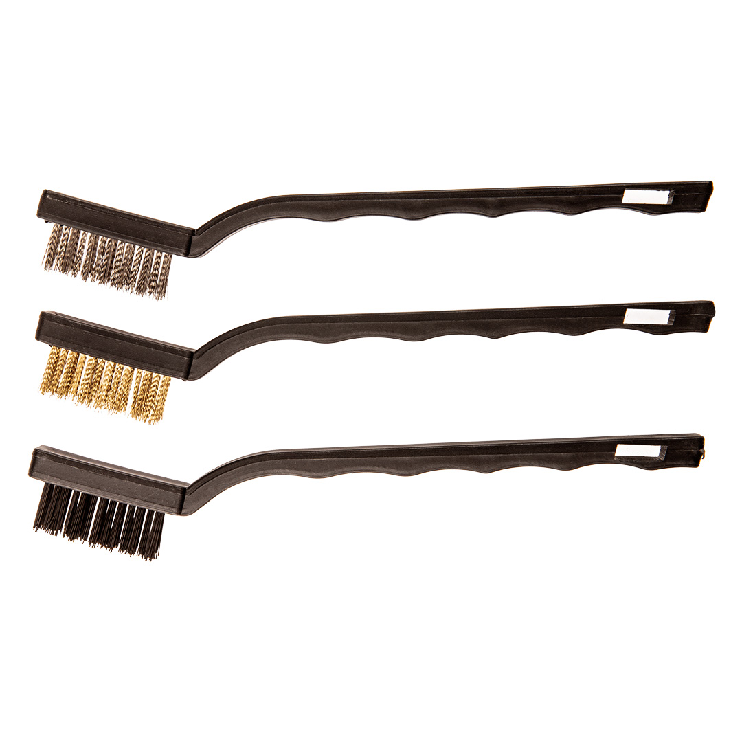 TOP-14A618--Szczotki 180 mm, miedź/stal/nylon, 3 szt.