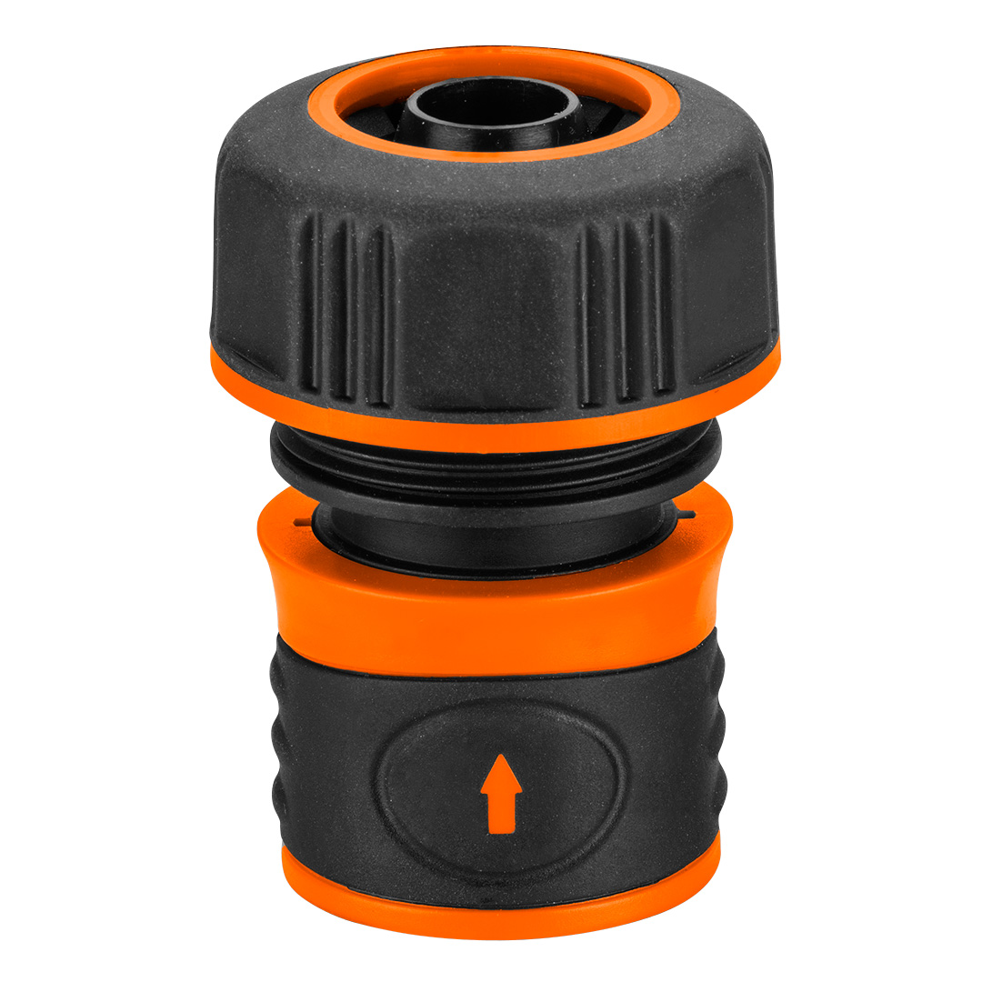 TOP-15-722--Złączka przelotowa 3/4", dwumateriałowa, wykonane z wysokiej jakości tworzywa, pokrycie gumą  pozwala na pewny chwyt i zapobiega wyślizgiwaniu się z ręki