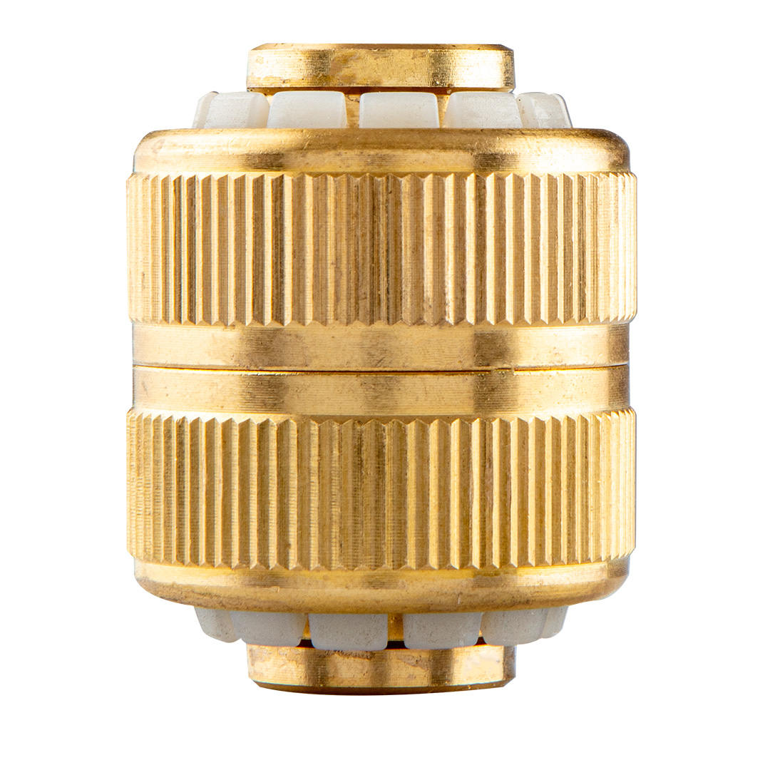 TOP-15-737--Reparator węża 3/4", mosiężny, wykonane z wysokiej jakości mosiądzu gwarantują trwałość i wytrzymałość, pozwala na naprawę uszkodzonego węża lub połączenie węży w celu ich przedłużenia