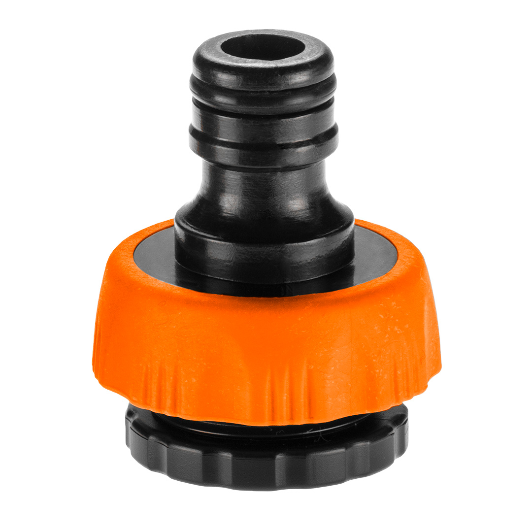 TOP-15-740--Przyłacze do kranu 1/2"- 3/4", wykonane z wysokiej jakości tworzywa, możliwość dopasowania do średnicy kranu lub używania na kranach o różnych średnicach- do wyboru dwie średnice w każdym przyłączu