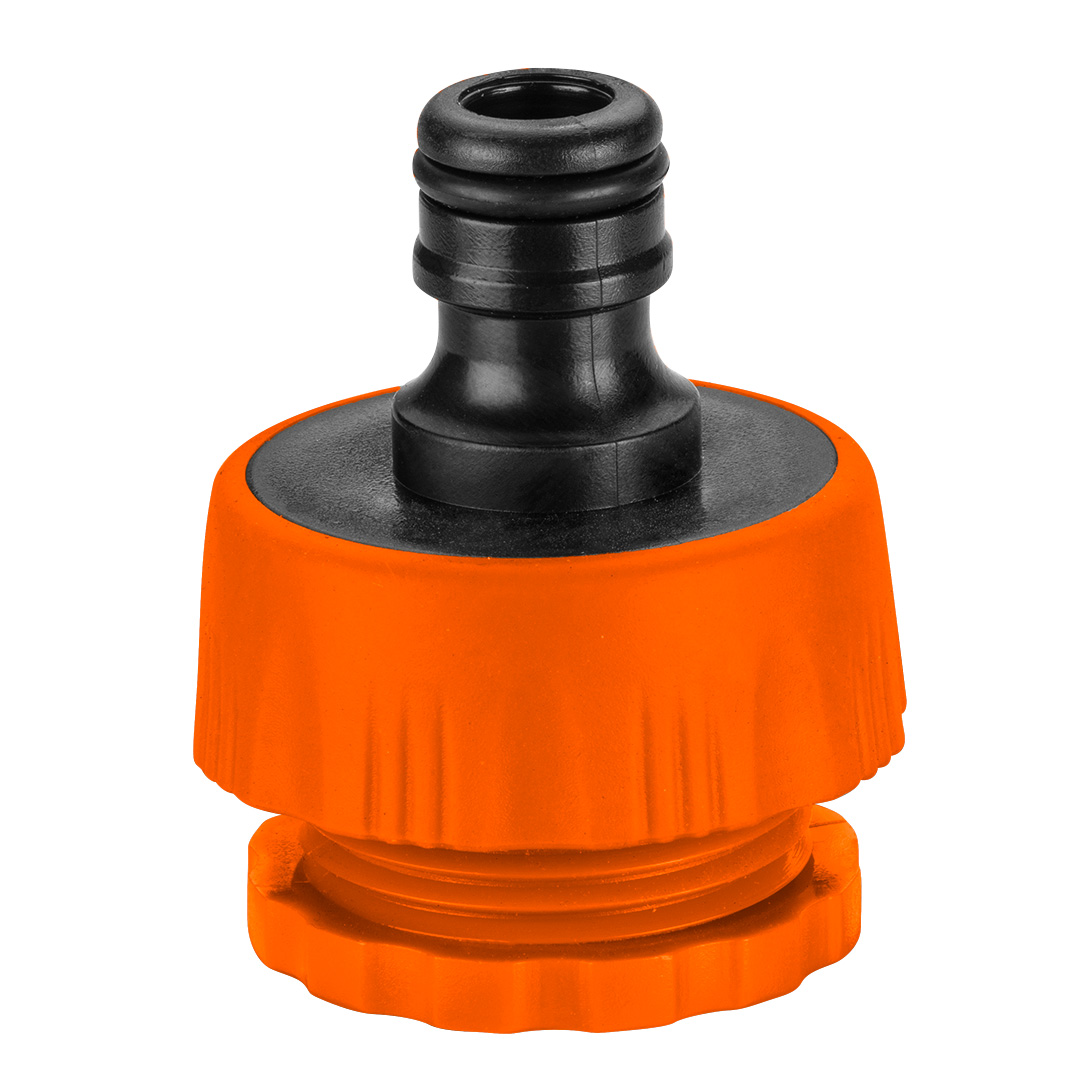 TOP-15-741--Przyłacze do kranu  3/4"- 1", wykonane z wysokiej jakości tworzywa, możliwość dopasowania do średnicy kranu lub używania na kranach o różnych średnicach- do wyboru dwie średnice w każdym przyłączu