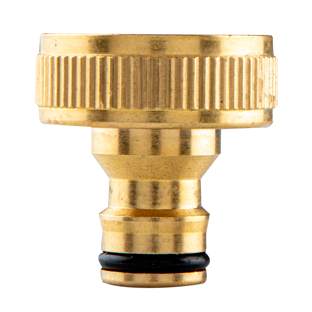 TOP-15-747--Przyłacze do kranu  3/4"- 1", mosiężne, wykonane z wysokiej jakości mosiądzu gwarantują trwałość i wytrzymałość, możliwość dopasowania do średnicy kranu lub używania na kranach o różnych średnicach- do wyboru dwie średnice w każdym przyłącz