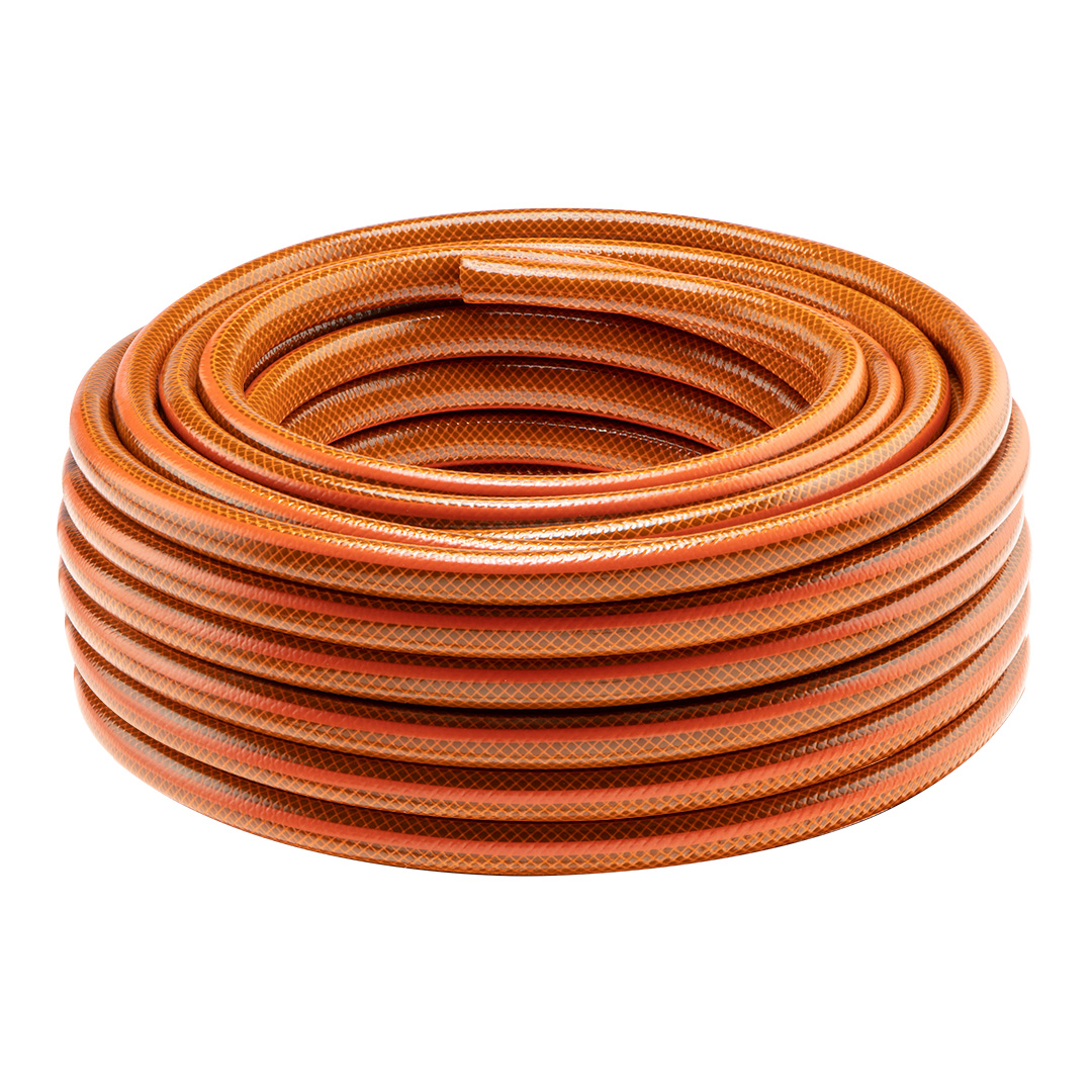 TOP-15-803--Wąż ogrodowy 3/4" x 20 m,  4-warstwowy NEO ECONOMIC, wykonany z elastycznego PVC i przędzy poliestrowej o oplocie krzyżowym, ciśnienie robocze 7 bar, ciśnienie rozrywające 20 bar, odporny na osadzanie się glonów i promienie UV, zakres temperatur