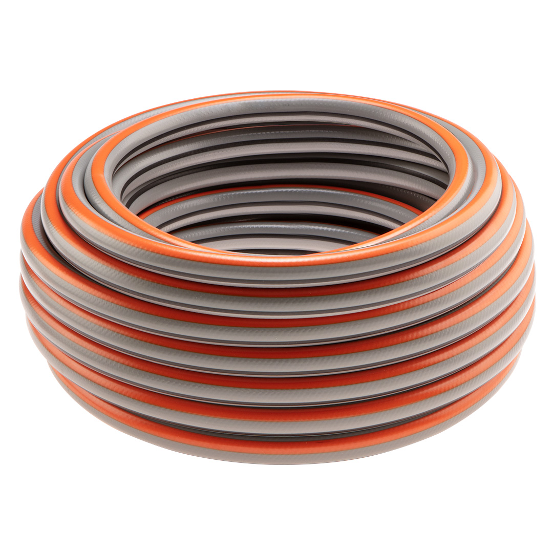 TOP-15-823--Wąż ogrodowy 3/4" x 20 m,  4-warstwowy NEO OPTIMA, wykonany z elastycznego PVC i przędzy poliestrowej o oplocie krzyżowym, ciśnienie robocze 8 bar, ciśnienie rozrywające 25 bar, z warstwą Food Safe- możliwość kontaktu z żywnością, odporny na osa