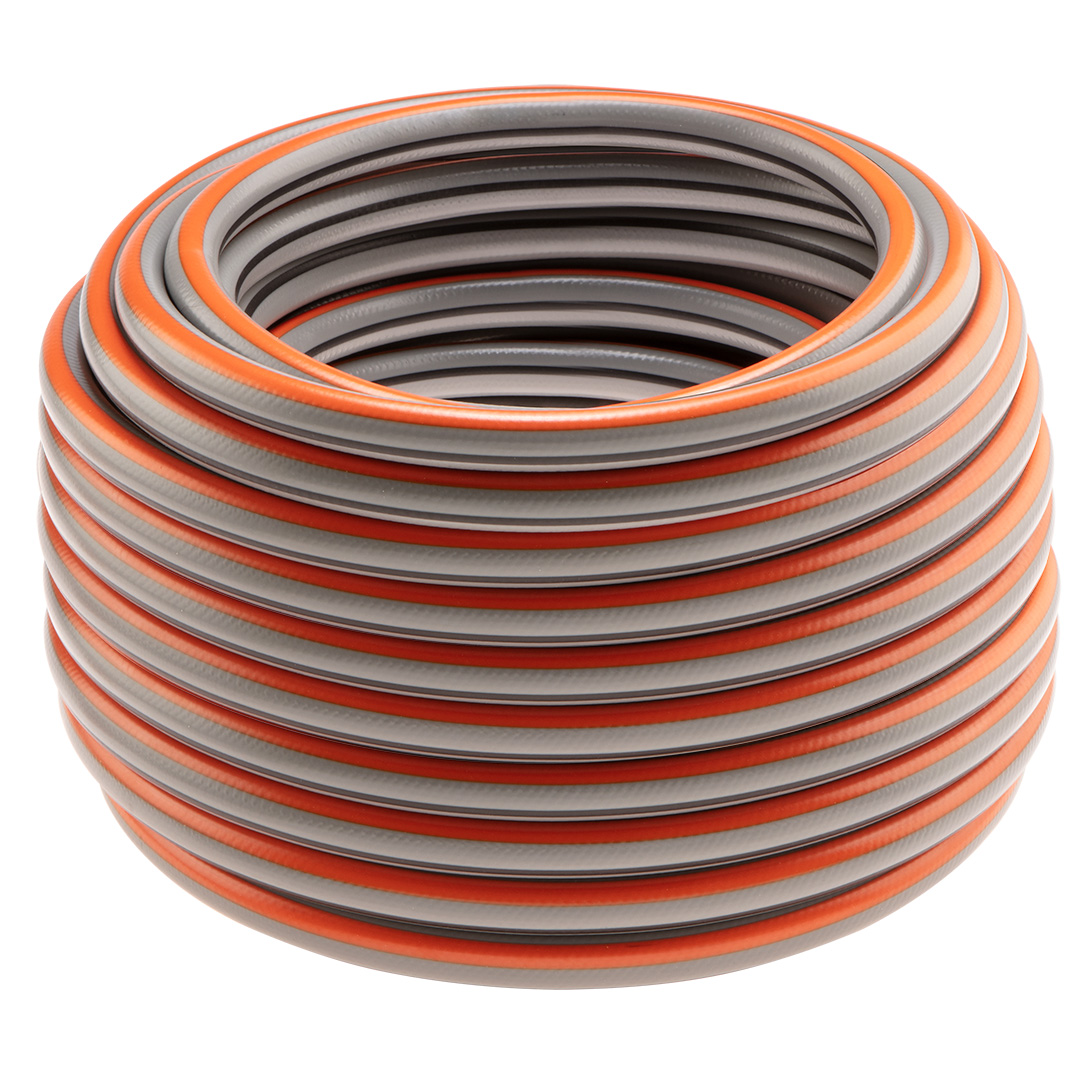 TOP-15-825--Wąż ogrodowy 3/4" x 50 m,  4-warstwowy NEO OPTIMA, wykonany z elastycznego PVC i przędzy poliestrowej o oplocie krzyżowym, ciśnienie robocze 8 bar, ciśnienie rozrywające 25 bar, z warstwą Food Safe- możliwość kontaktu z żywnością, odporny na osa