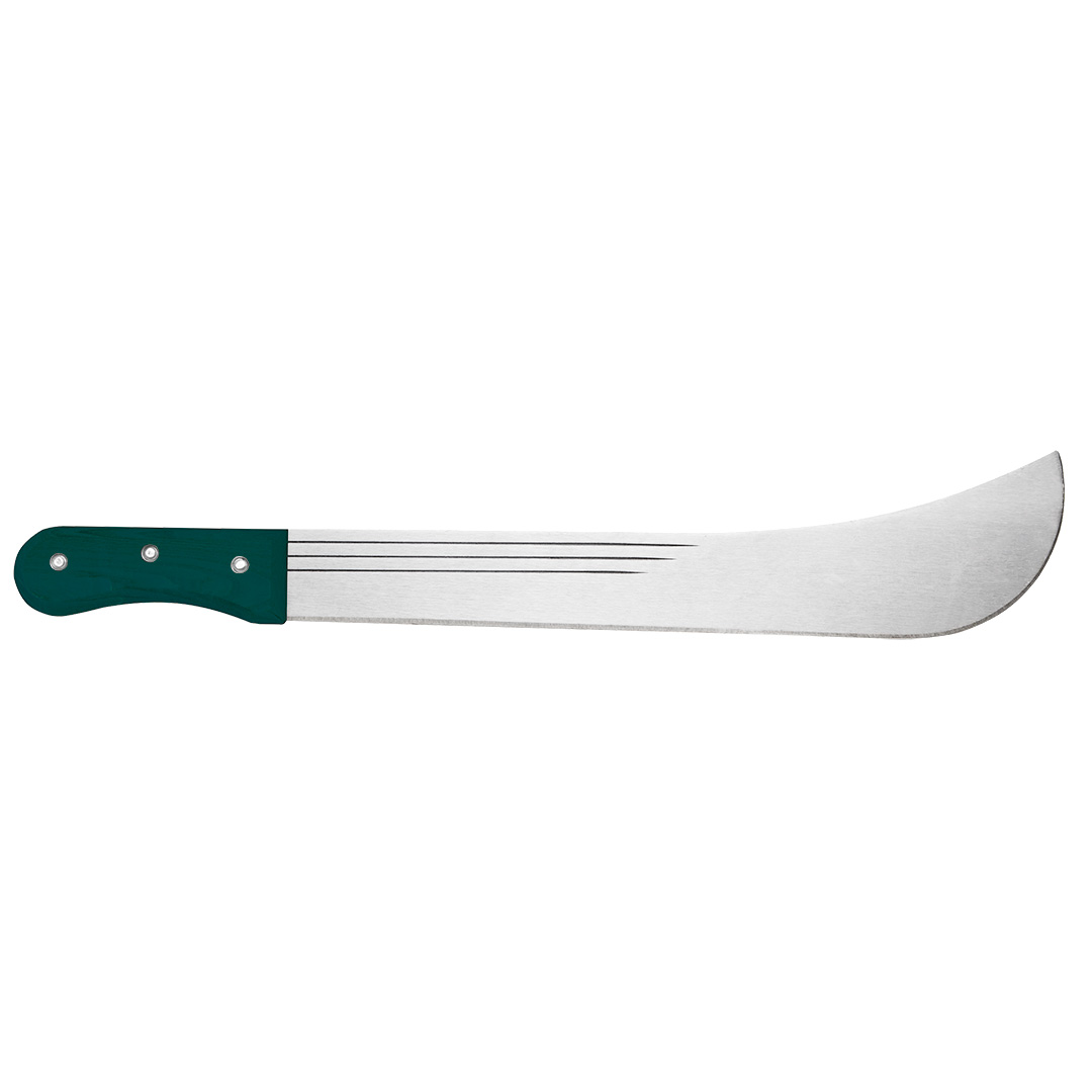 TOP-15G191--Maczeta ogrodowa, drewniany uchwyt, hartowane ostrze, długość całkowita 455 mm.