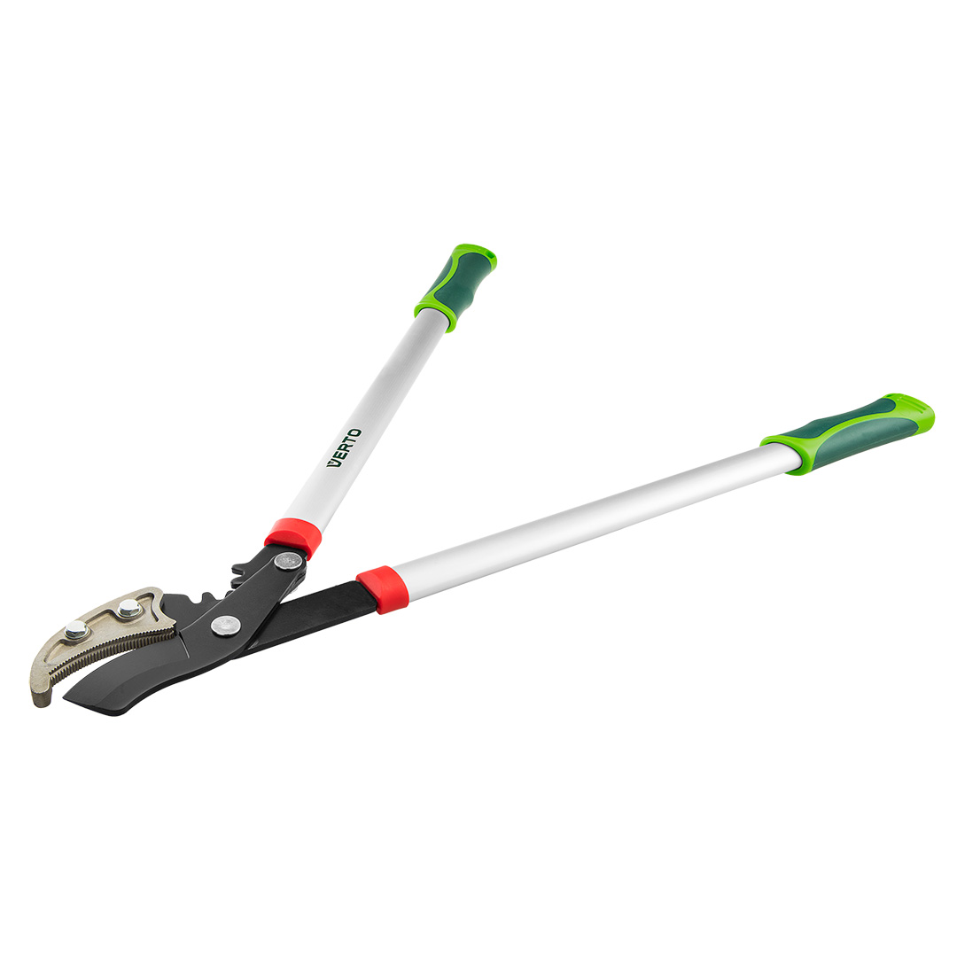 TOP-15G257--Sekator do gałęzi kowadełkowy 710 mm, maksymalna średnica cięcia 42 mm, uchwyty aluminiowe,  dźwignia zwiększająca siłę cięcia (+40%), pokrycie PTFE,  antypoślizgowe uchwyty