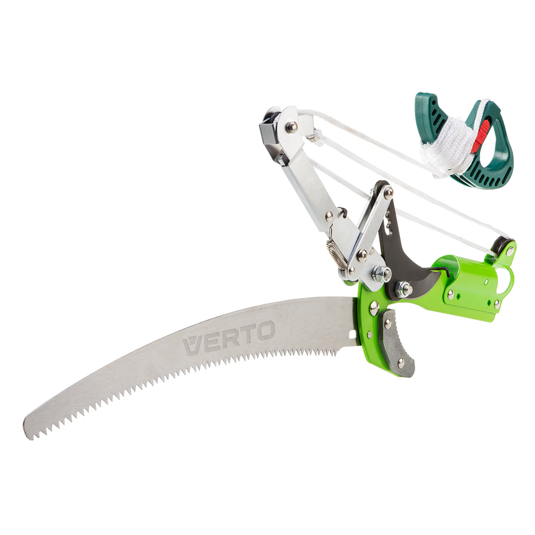 TOP-15G260--Sekator gąsienicowy z przekładnią i piłą ogrodową, maksymalna średnica cięcia sekatorem 30 mm, do grubszych gałęzi piła, mechanizm zapadkowy ułatwiający cięcie