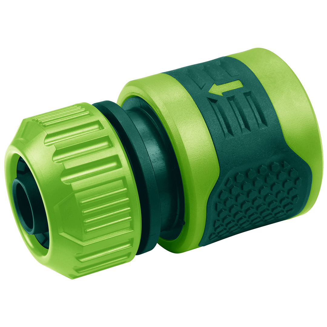 TOP-15G730--Złączka przelotowa 1/2"-5/8", dwumateriałowa, wysokiej jakości tworzywo oraz antypoślizgowa guma