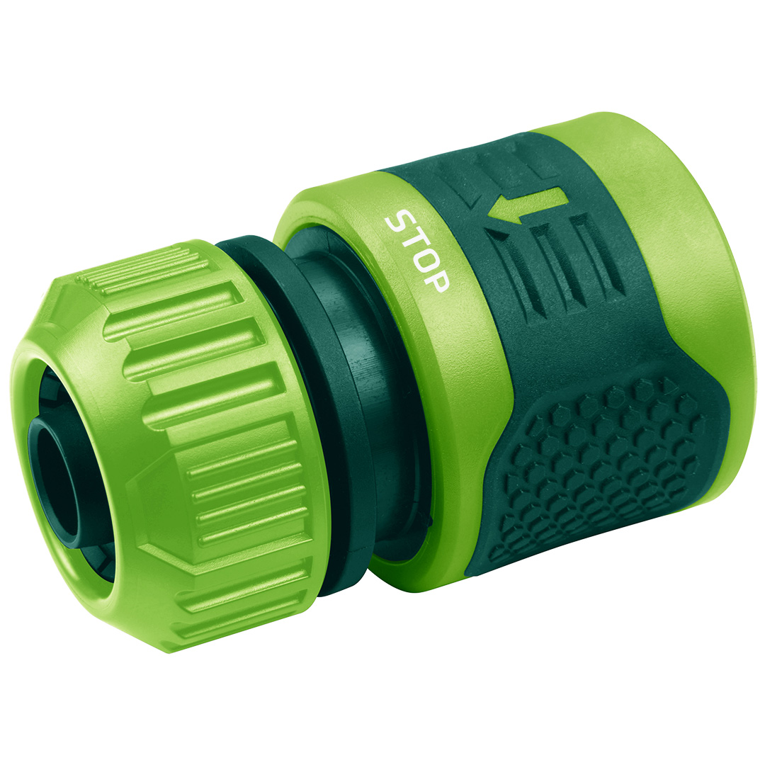 TOP-15G731-30--Złączka STOP 1/2"-5/8", dwumateriałowa, 30 szt., wysokiej jakości tworzywo oraz antypoślizgowa guma, pudełko ekspozycyjne