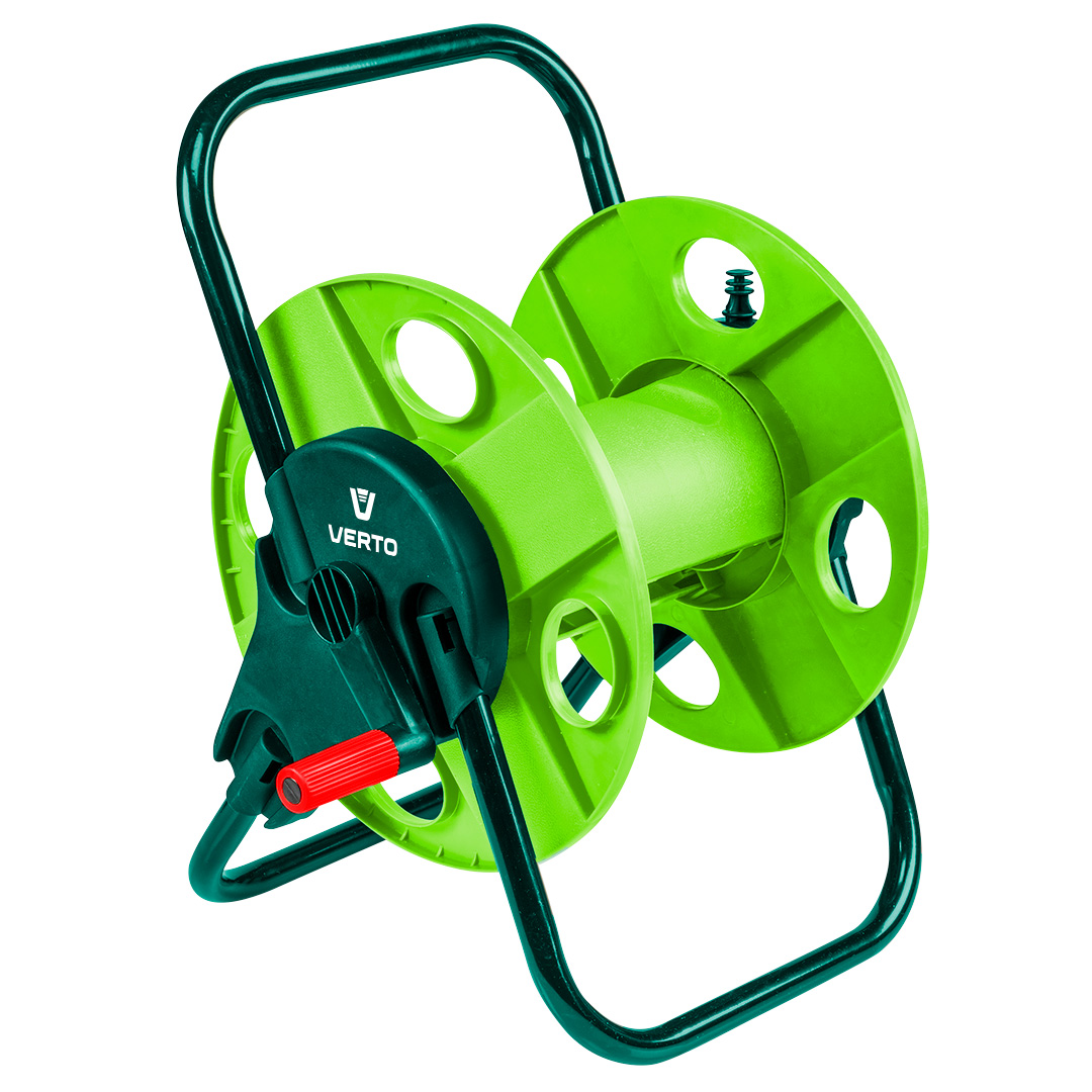 TOP-15G790--Stojak do węża ogrodowego, możliwość nawinięcia około 45 m węża 1/2", około 35 m węża 5/8", około 15 m węża 3/4", przenośny, trwałe tworzywo