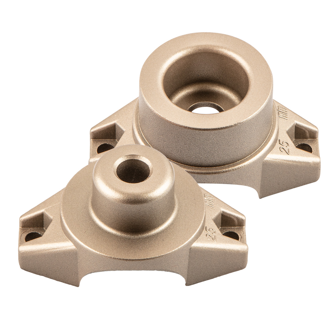 TOP-21-026--Tuleja grzewcza 25 mm dwuczęściowa, powłoka PTFE, 2 śruby, 2 nakrętki, do zgrzewarki 21- 004