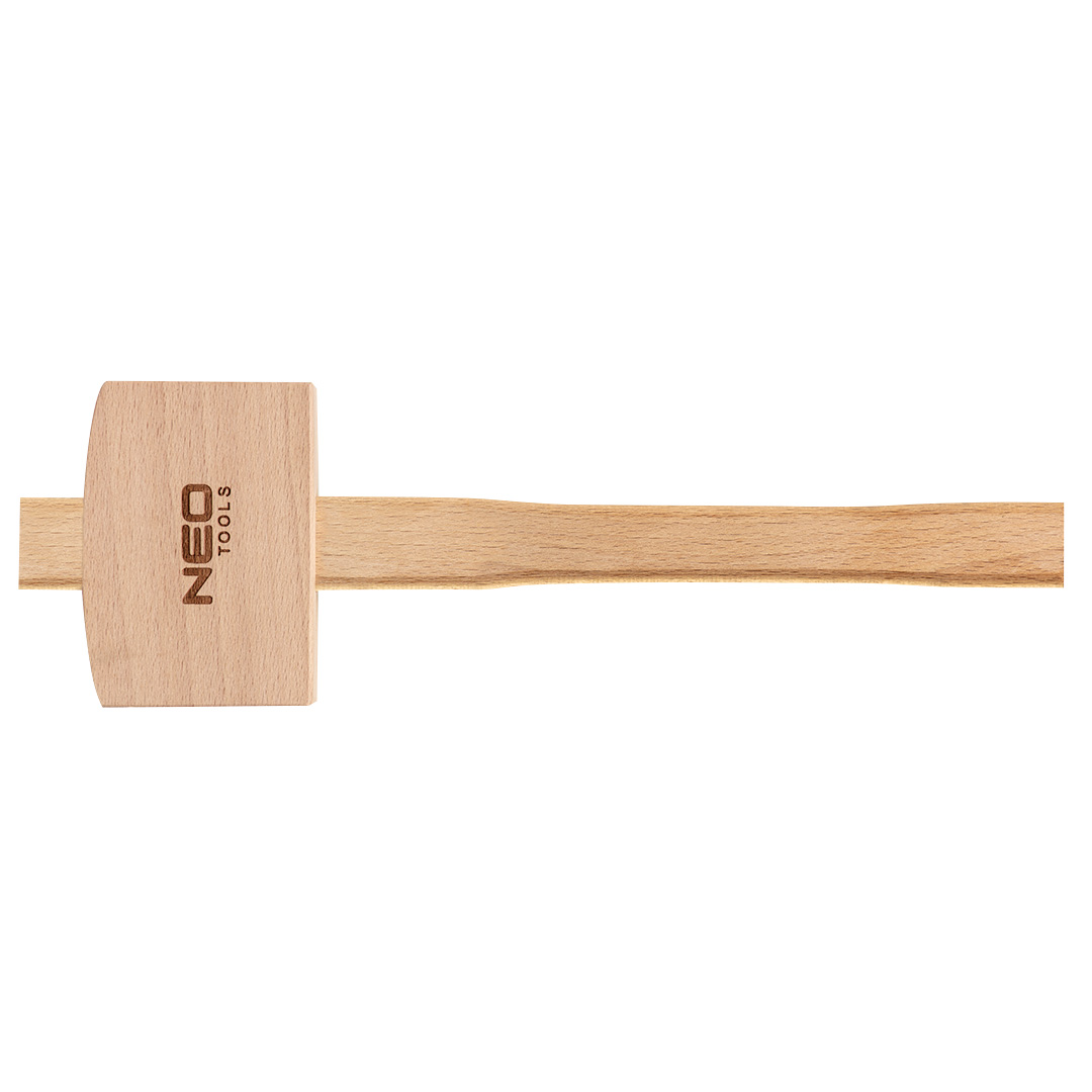 TOP-25-076--Młotek drewniany 300g, 100x70x46mm, trzonek drewniany, długość 320 mm