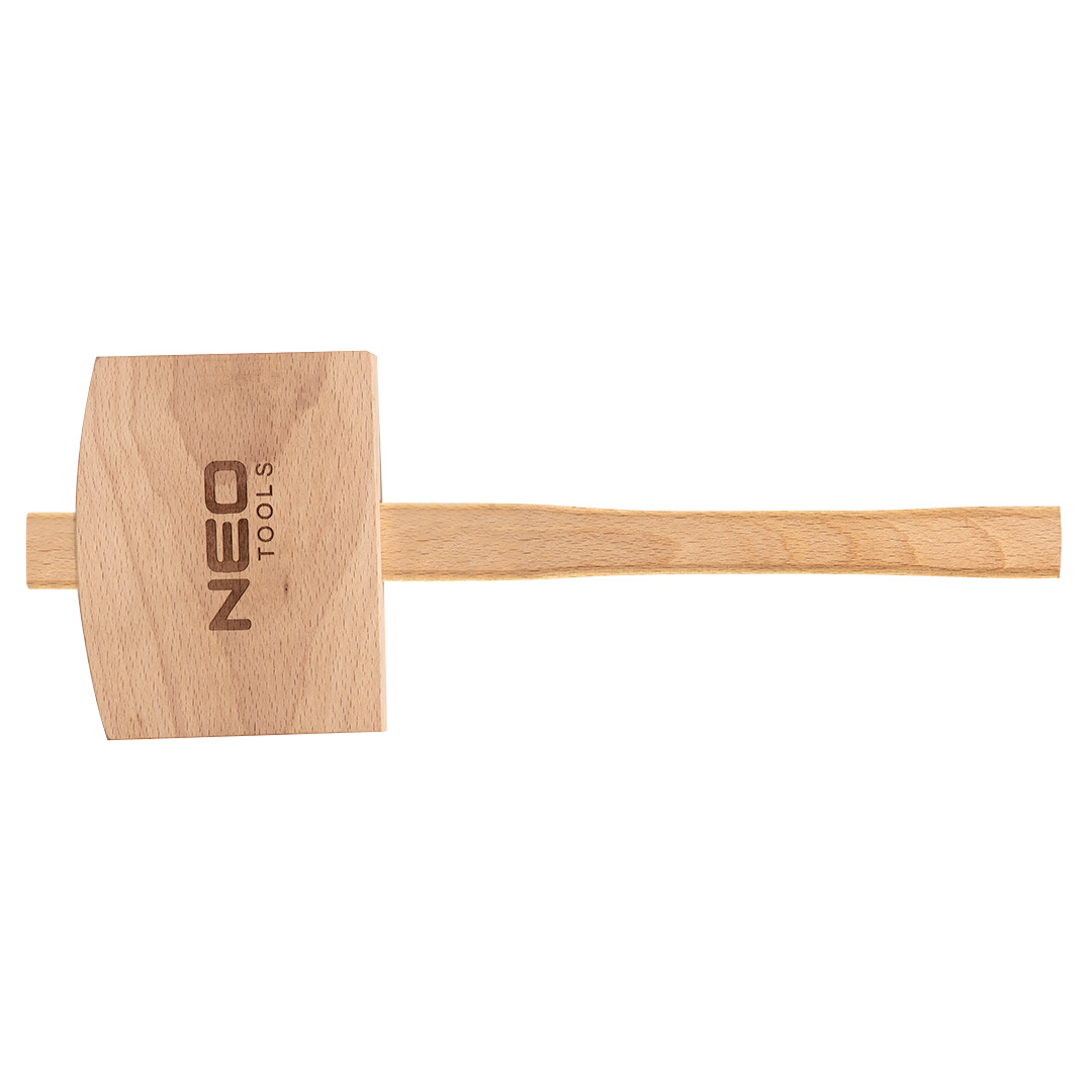 TOP-25-078--Młotek drewniany 660g, 140x110x50mm, trzonek drewniany, długość 380 mm