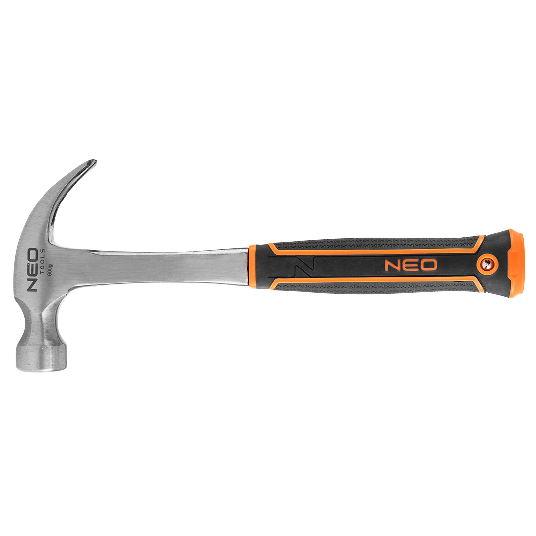 TOP-25-104--Młotek stolarski 600 g, monolityczna konstrukcja, hartowany obuch, dwumateriałowy uchwyt