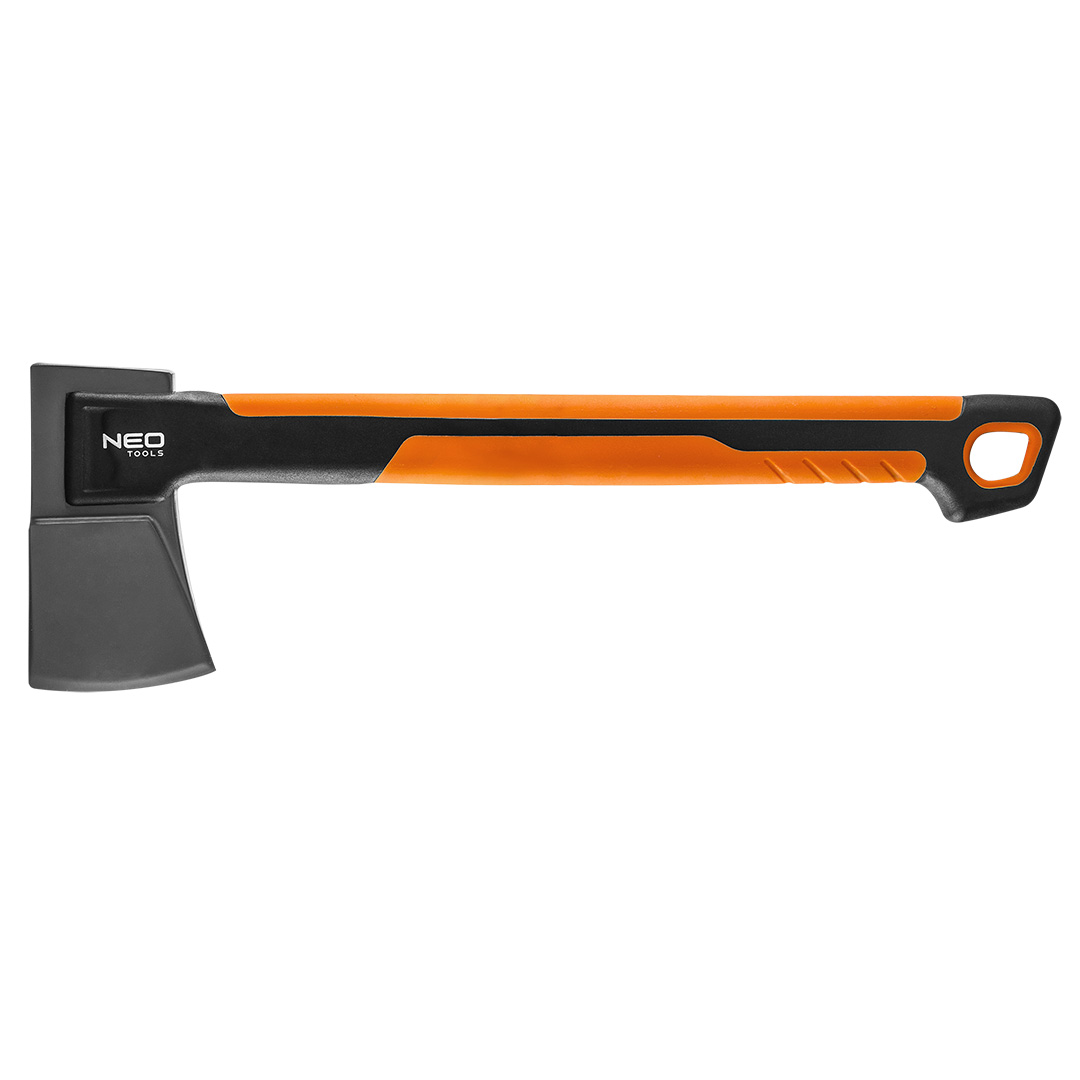 TOP-27-032--Siekiera uniwersalna, waga całkowita 1200 g, waga obucha 850 g, trzonek z włókna szklanego i TPR, obuch pokryty teflonem, długość całkowita 600 mm, zawieszka z tworzywa.