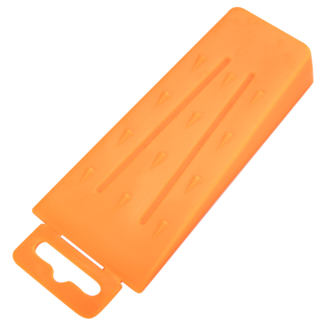 TOP-27-201--Klin do rozłupywania drewna 5,5", 100g. Wykonany z tworzywa sztucznego PP, wyprofilowana powierzchania, zintegrowana zawieszka