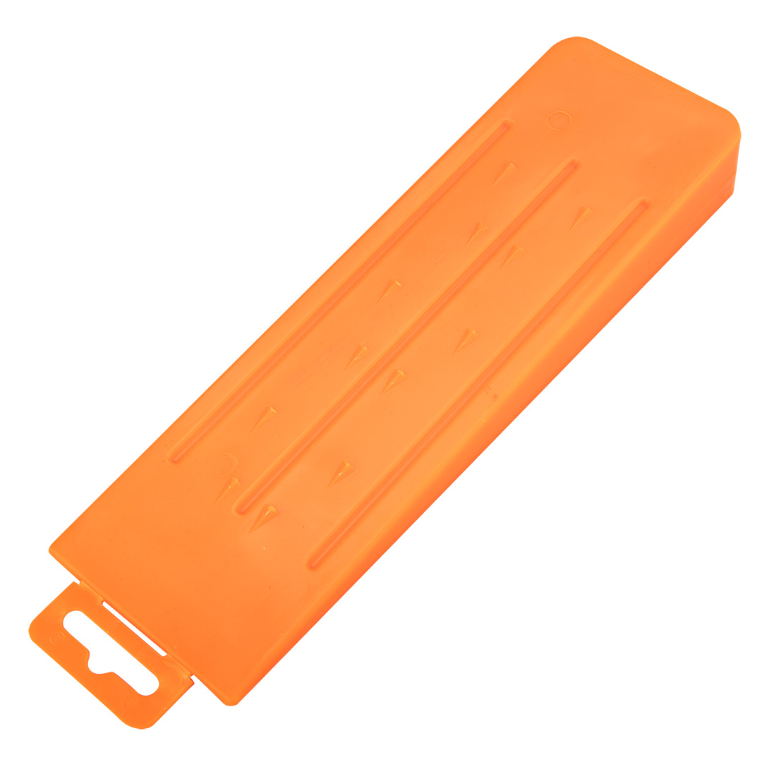 TOP-27-203--Klin do rozłupywania drewna 10", 300g. Wykonany z tworzywa sztucznego PP, wyprofilowana powierzchania, zintegrowana zawieszka