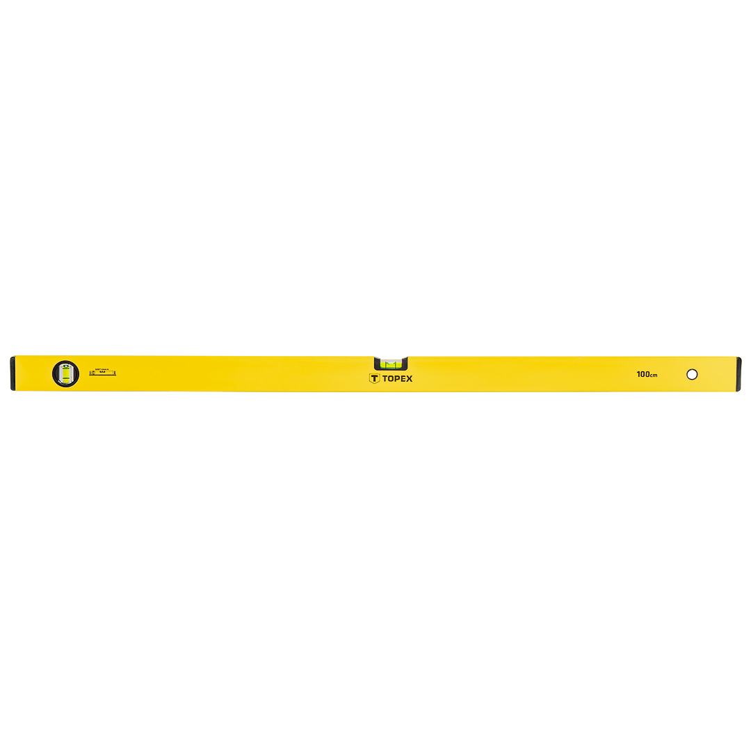 TOP-29C504--Poziomnica aluminiowa, 100 cm, 2 libelle, (HxW) 49 x 19 mm, dokładność pomiaru 1 mm/m