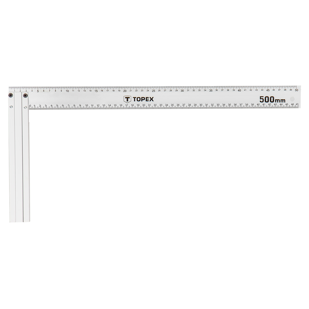 TOP-30C365--Kątownik budowlany aluminiowy 500 x 235 mm