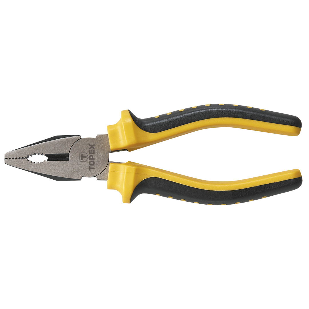 TOP-32D100--Szczypce uniwersalne 200 mm, dwumateriałowy uchwyt, stal CS
