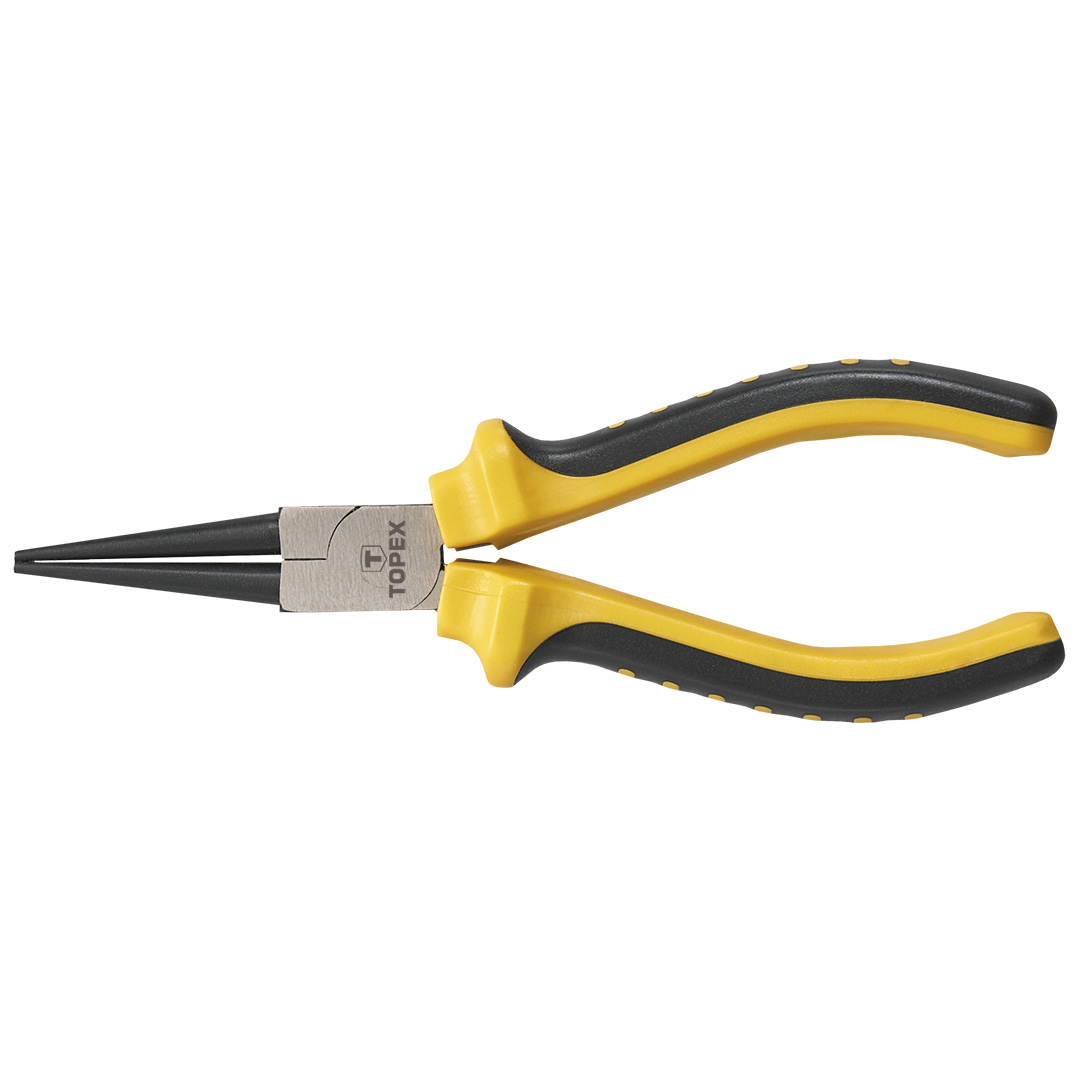 TOP-32D109--Szczypce okrągłe 160 mm, dwumateriałowy uchwyt, stal CS