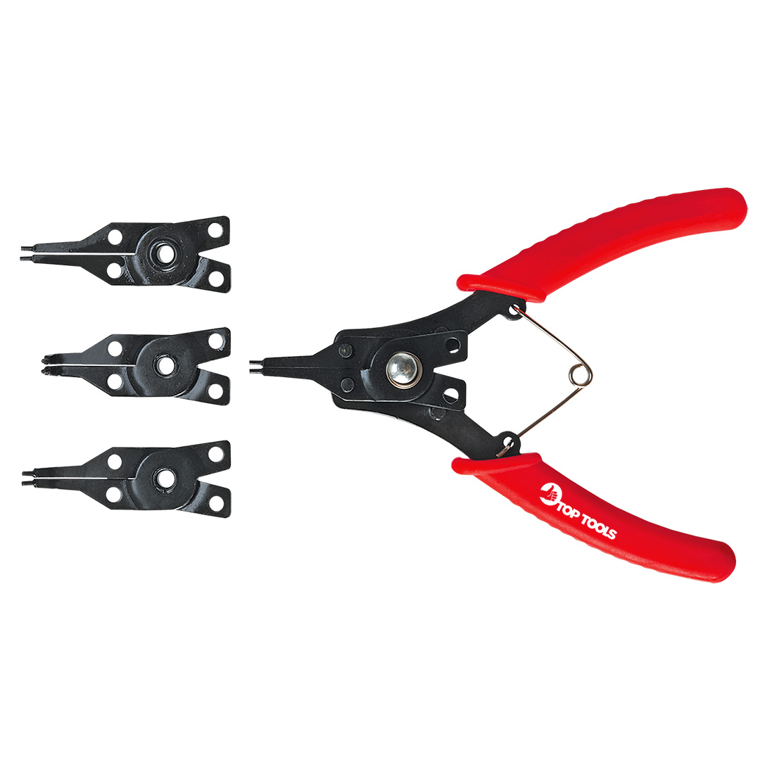 TOP-32D320--Szczypce do pierścieni osadczych 150 mm, zestaw 4 szt.