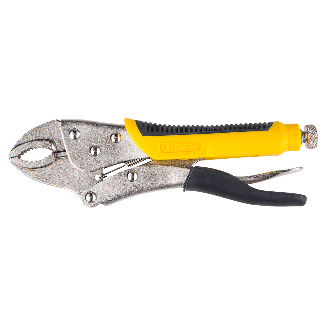 TOP-32D856--Szczypce zaciskowe uniwersalne 225 mm, zakres 0-40 mm, stal CrV, dwumateriałowy uchwyt