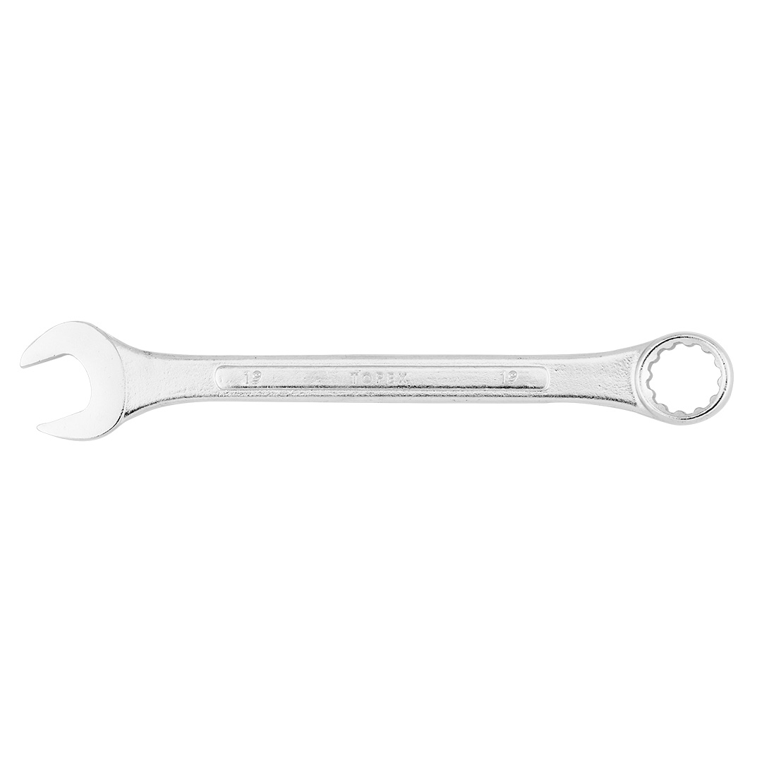 TOP-35D391--Klucz płasko-oczkowy 19 mm, czarne wykończenie
