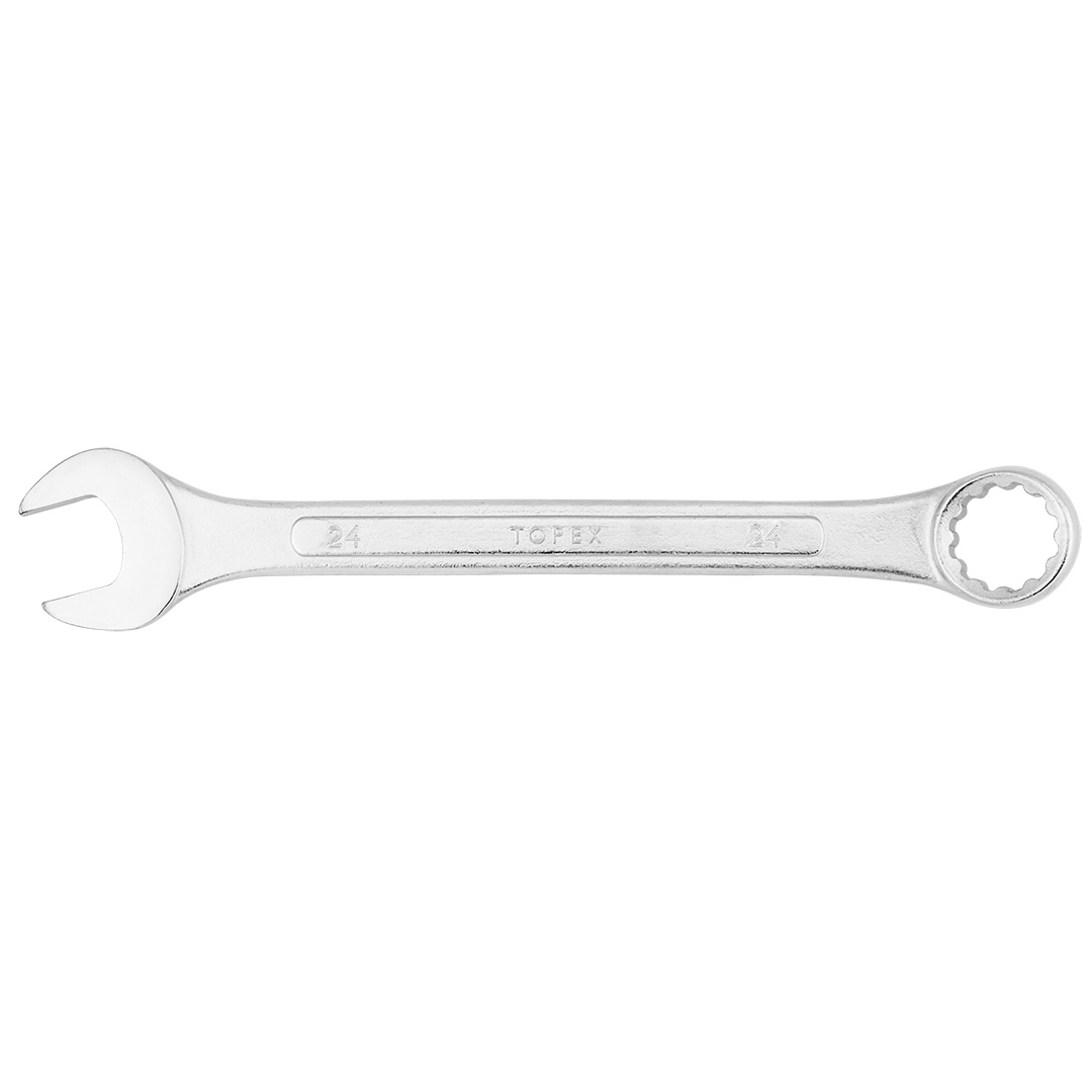 TOP-35D393--Klucz płasko-oczkowy 24 mm, czarne wykończenie