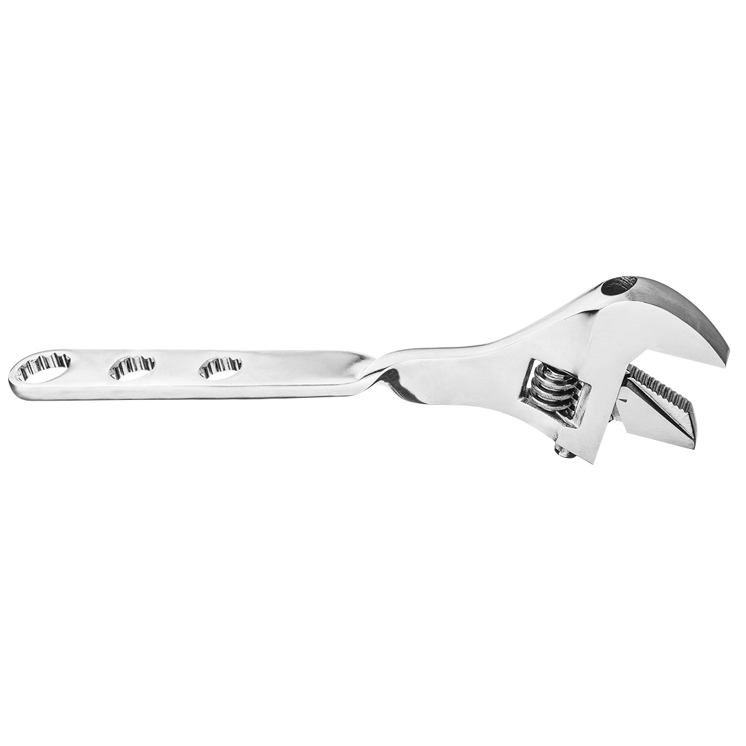 TOP-35D561--Klucz nastawny skręcony 250 mm, zakres 0-27 mm, odchylenie główki 90°