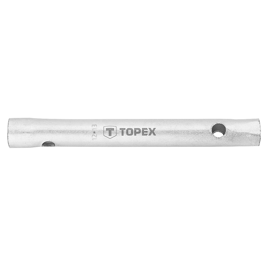 TOP-35D933--Klucz rurowy dwustronny 12 x 13 mm, sześciokątny przekrój z otworami