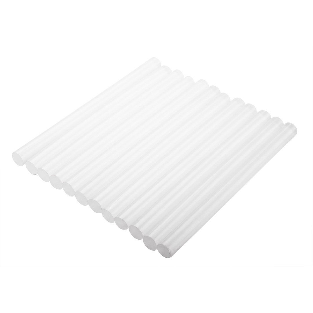 TOP-42E172--Wkłady klejowe 11 mm, 12 szt., białe, 250 mm