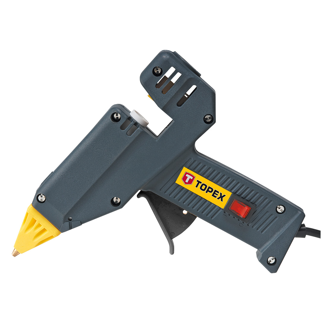TOP-42E502--Pistolet klejowy 11 mm, 30/180W, zasilanie 230V, 50Hz, wydajność 26-30 g/min, certyfikat CE