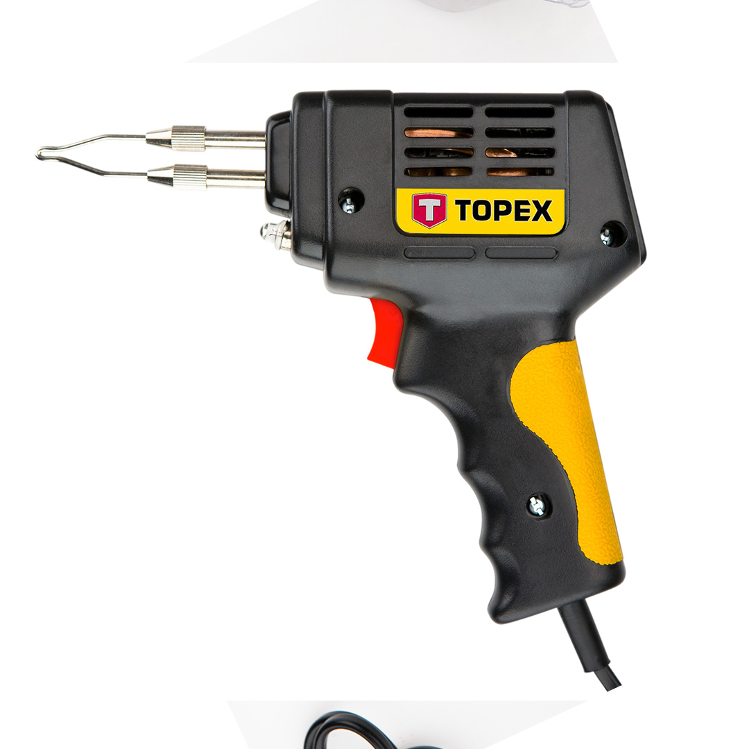 TOP-44E002--Lutownica transformatorowa 100W, zasilanie 230V, 50Hz,  masa 1 kg, certyfikat CE