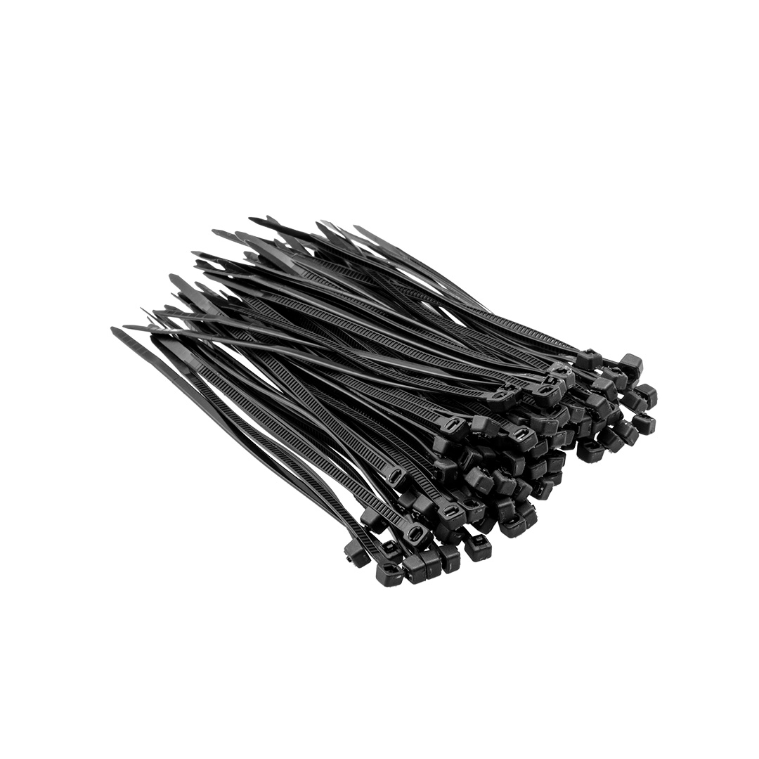 TOP-44E956--Opaski zaciskowe 2.5 x 100 mm, 100 szt., czarne