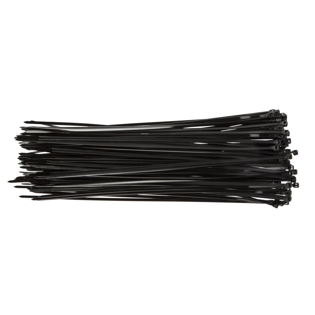 TOP-44E973--Opaski zaciskowe 3.6 x 300 mm, 100 szt., czarne