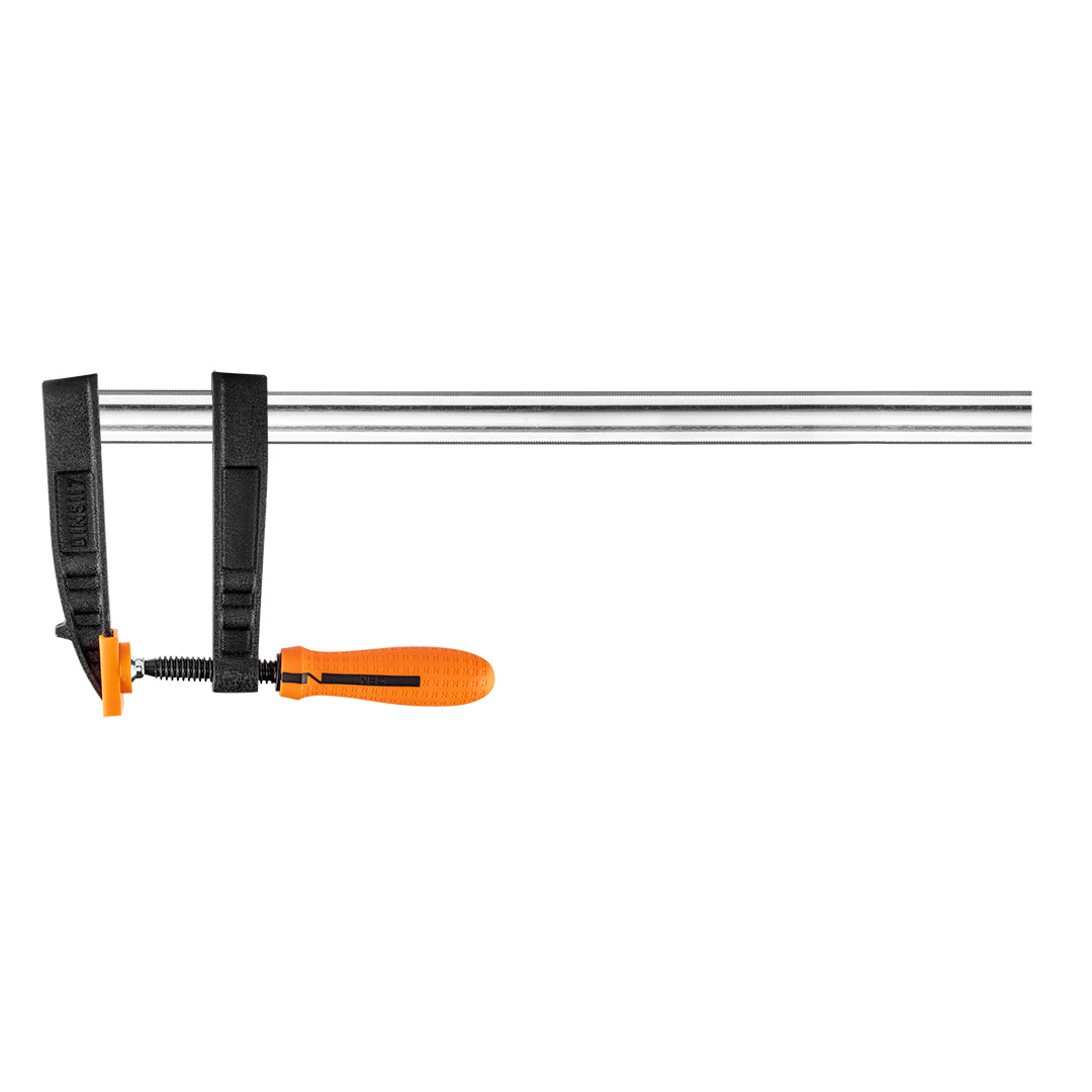 TOP-45-452--Ścisk stolarski 80 x 300 mm, dwumateriałowy uchwyt, plastikowe nakładki na szczęki, siła docisku do 270 kg, DIN5117